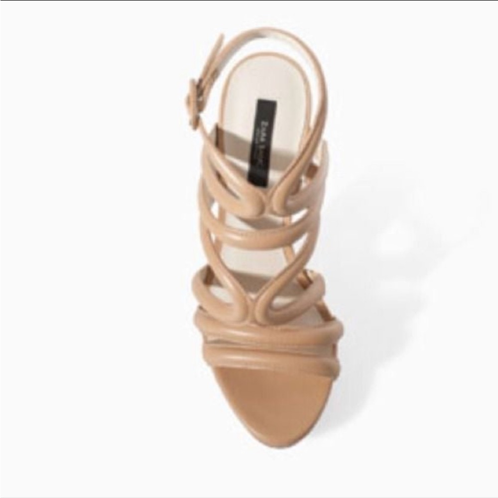 Zara Basic Nude Heels View 5